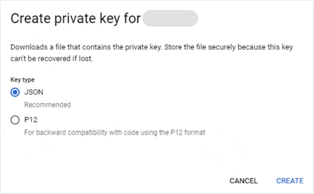 Google Workspace private key