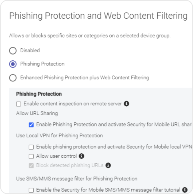 GravityZone  - Anti-phishing Protection