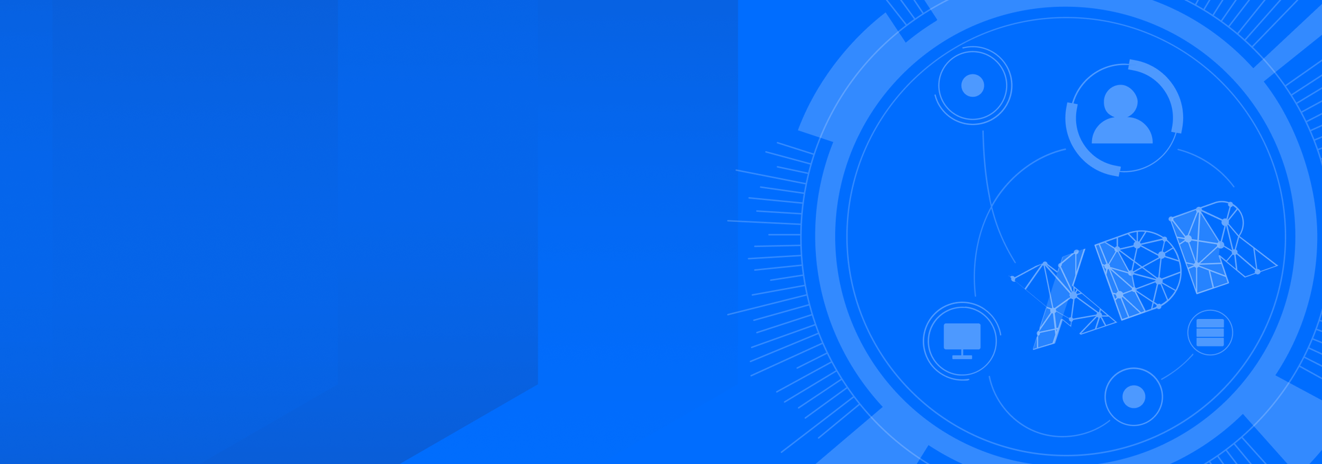 bitdefender xdr - blue background with stylized xdr